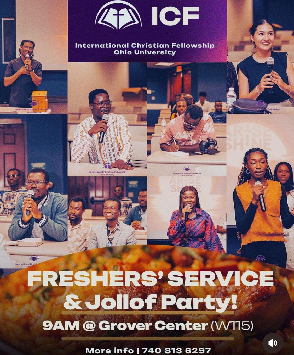 ICF members at a special service